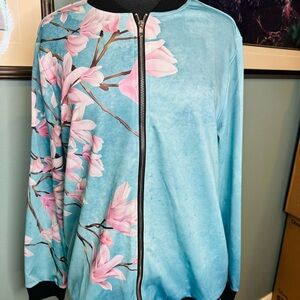 Just Fashion Now Bomber Jacket Lightweight Size Medium